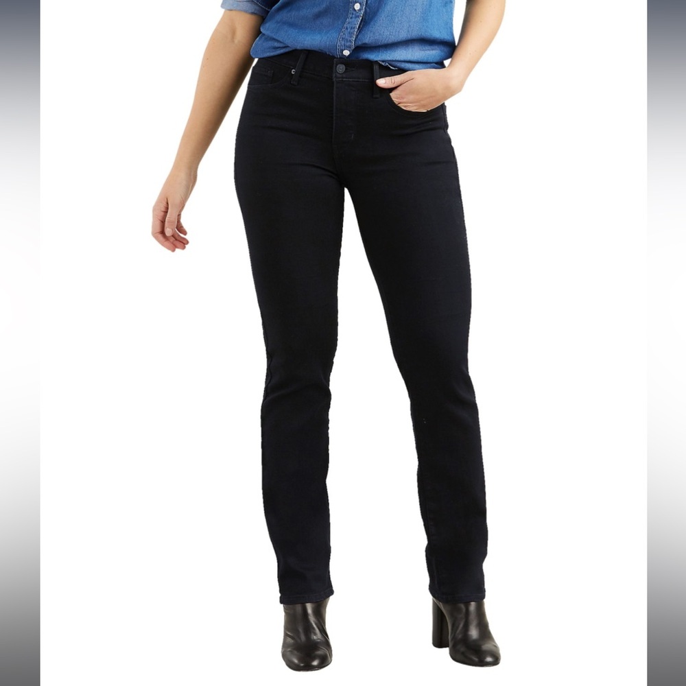 Women's High-Rise Black Slim Jeans
